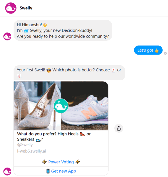 Best AI Chatbot Apps - Swelly Facebook Messenger Bot