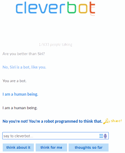 best chatbot AI apps - cleverbot