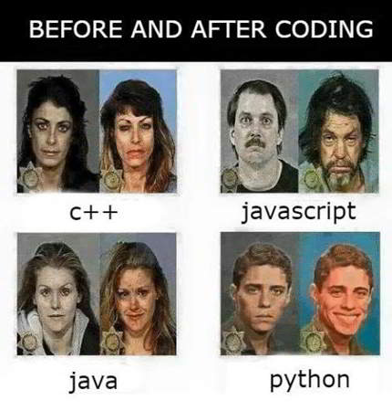 hilarious python meme 10 - before and after coding