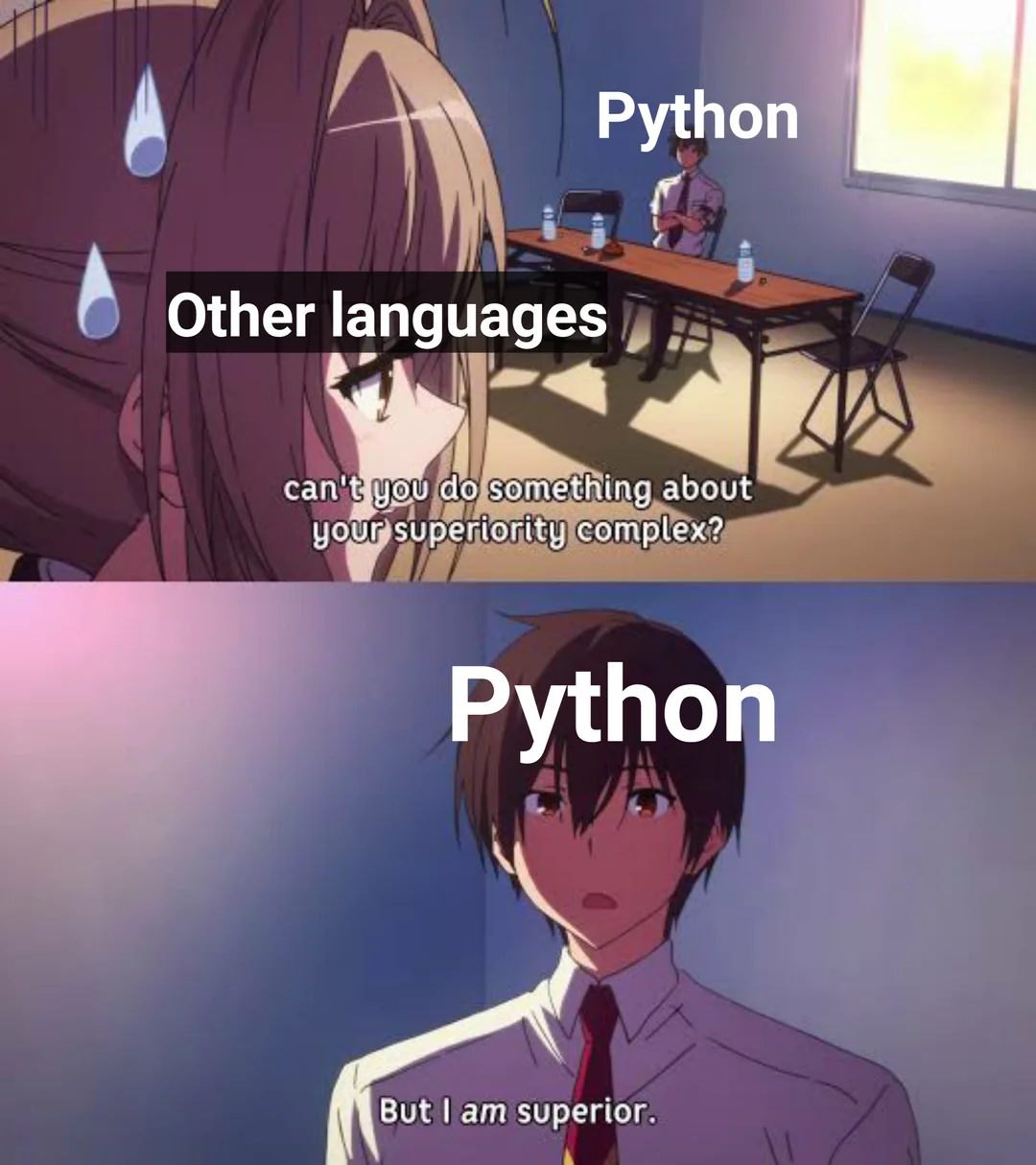 print hello world python meme