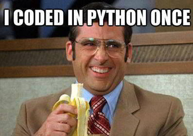 python funny meme 19 - I once coded in python