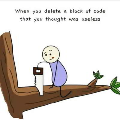 python jokes delete block of code