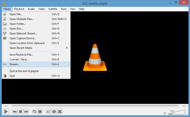 vlc media player share screen on lan