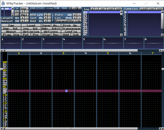 milkytracker - chiptune music generator