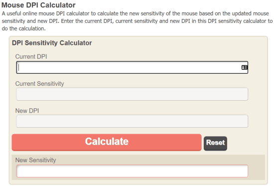 mouse dpi calculator