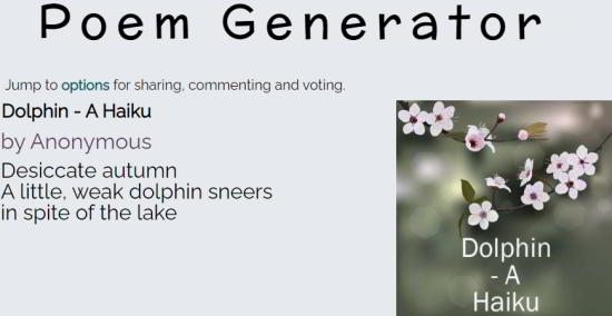 poem generator - haiku creator