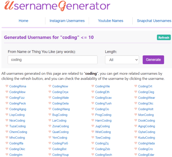 best username generator