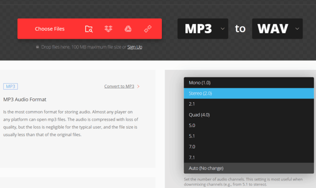 convertio - mono to stereo changer