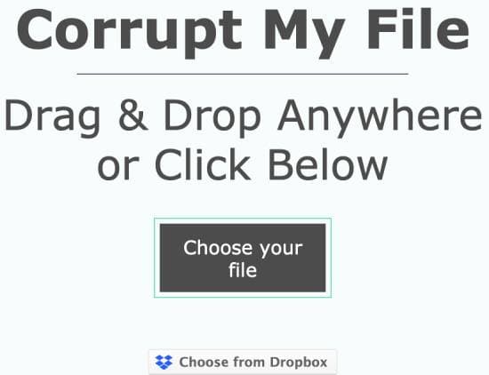 corrupt my file