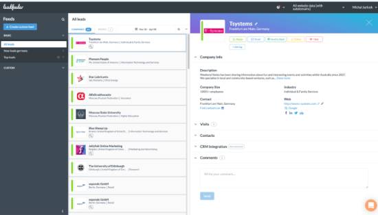 leadfeeder - best lead management software