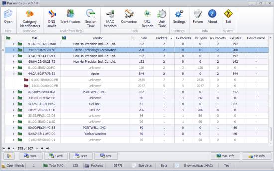 parsercap - best pcap analysis tool