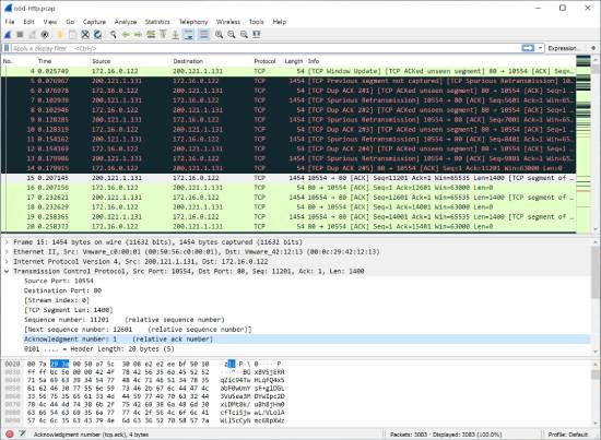 wireshark pcap analysis