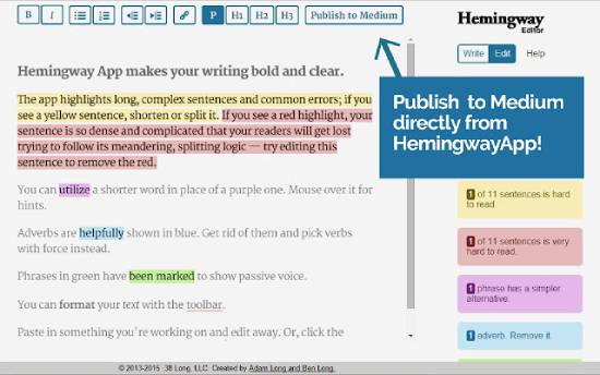 hemingway editor - grammar checker chrome extension