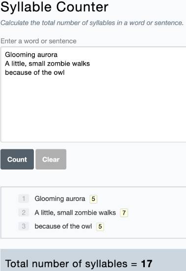 syllable counter