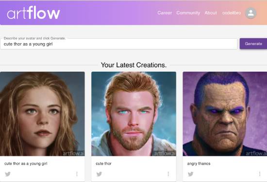 artflow - ai avatar generator