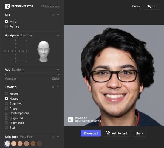 generated photos - ai avatar generator websites