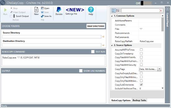 choeazycopy - best robocopy gui