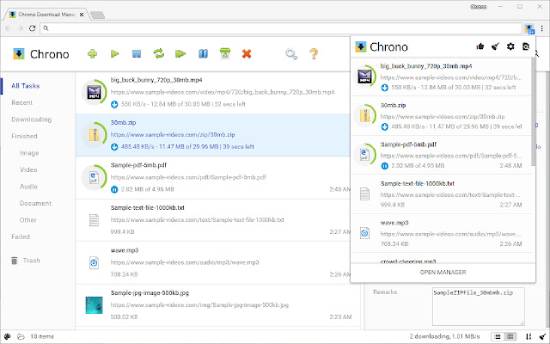 chrono download manager