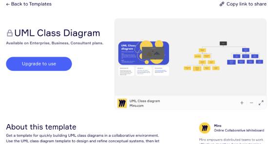 miro - paid tool for class uml diagram