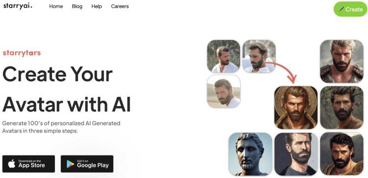 starrytars - ai avatar generator