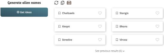 thestoryshack - alien name generator