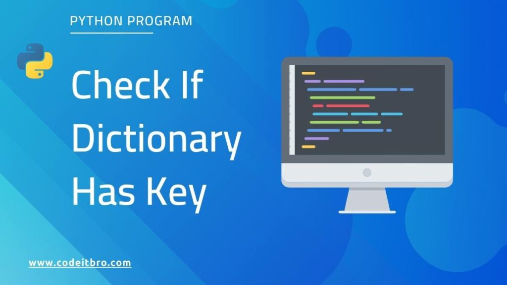 check if dict has key in python