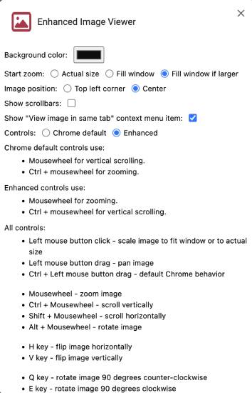 enhanced image viewer chrome extension