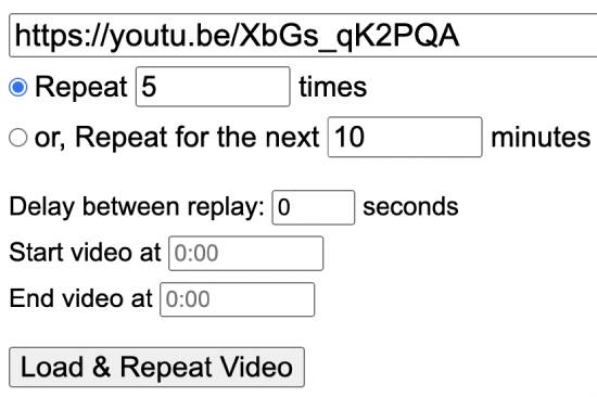 vid repeat - loop youtube videos