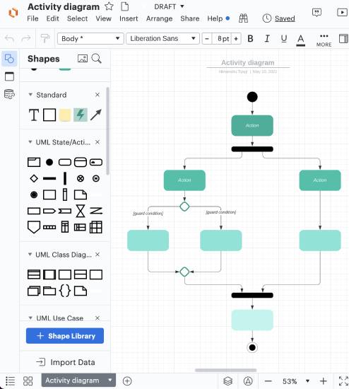 lucidchart - activity diagram