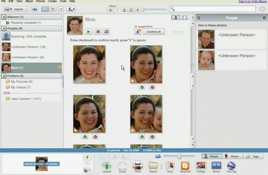 Facial Recognition In Picasa