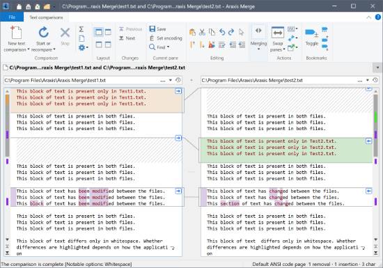 araxis merge - compare documents