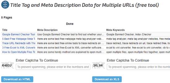 meta tag extractor by seochat