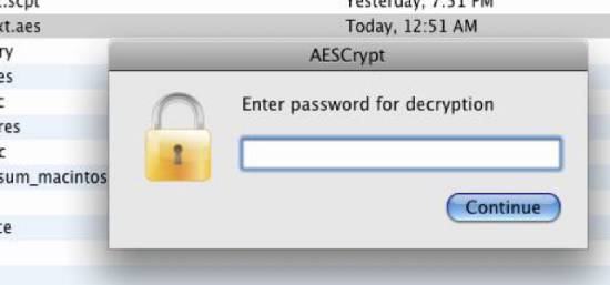 aescrypt - pgp encryption software