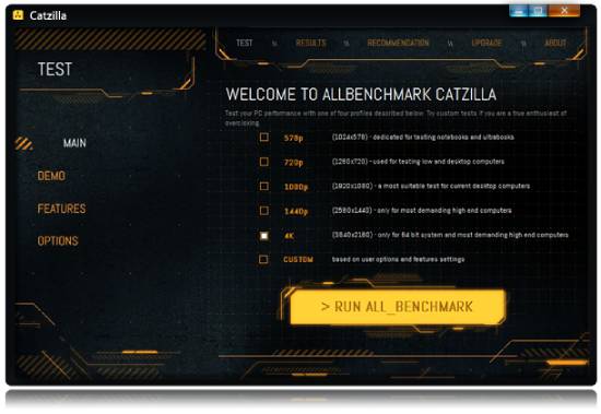 catzilla benchmark software