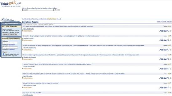 thinkexist - search quotes online