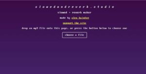 slowed and reverb generator online