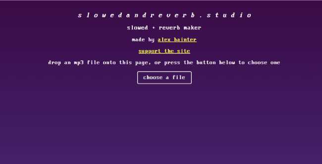 slowedandreverb - online generator