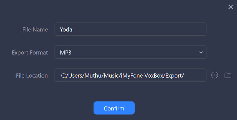 export yoda voice