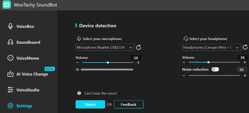 wootechy soundbot settings