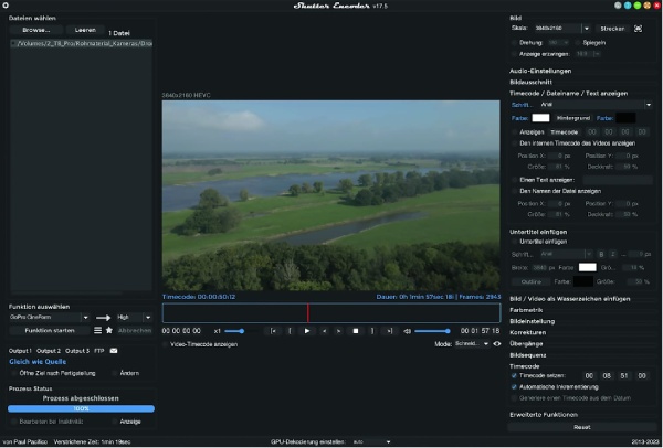 shutter encorder - windows ffmpeg gui