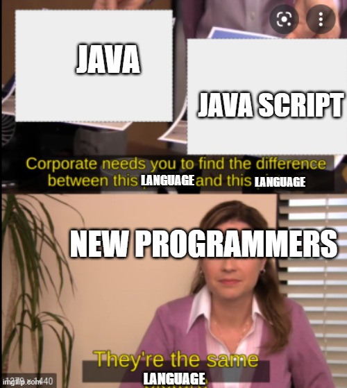 java and javascript - they are the same