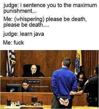 judge maximum sentence learn java