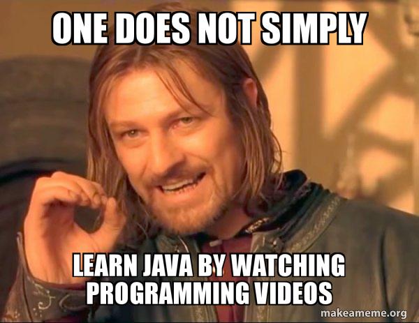 learn java by watching programming videos