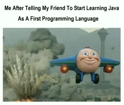 start learning java meme