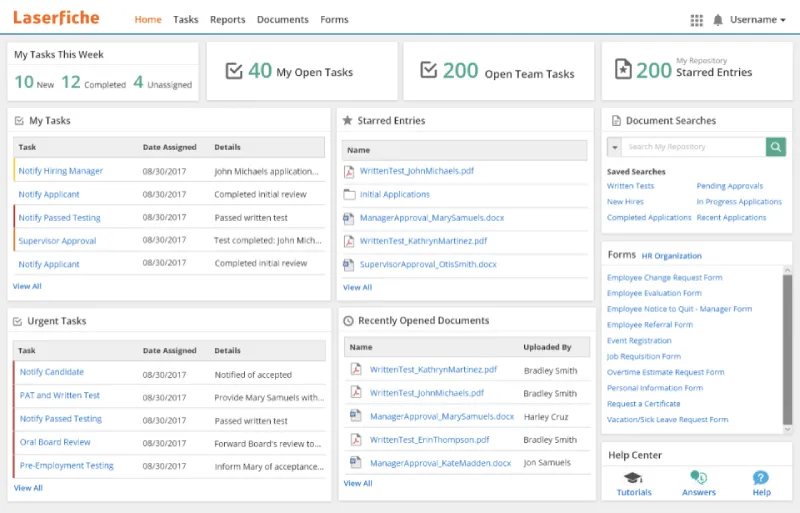 laserfiche - enterprise content management system