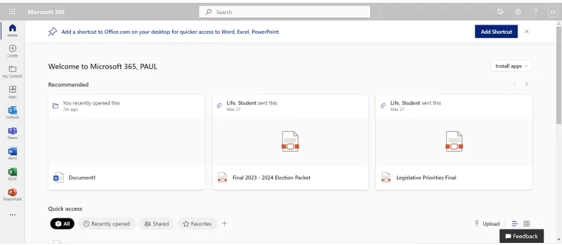 microsoft office 365 - ecm interface