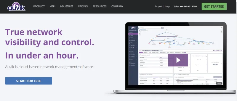 auvik - best network monitoring software