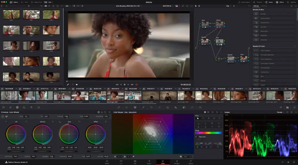 davinci resolve video editor