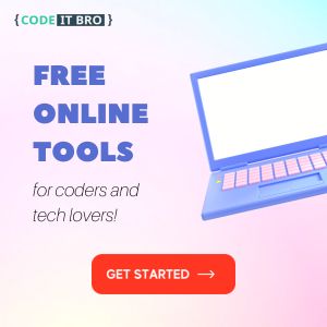 free online tools for developers by codeitbro