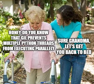 threading memes - multiple python threads
